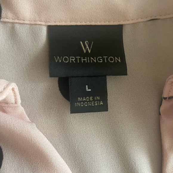Worthington polka dot blouse - Picture 8 of 9